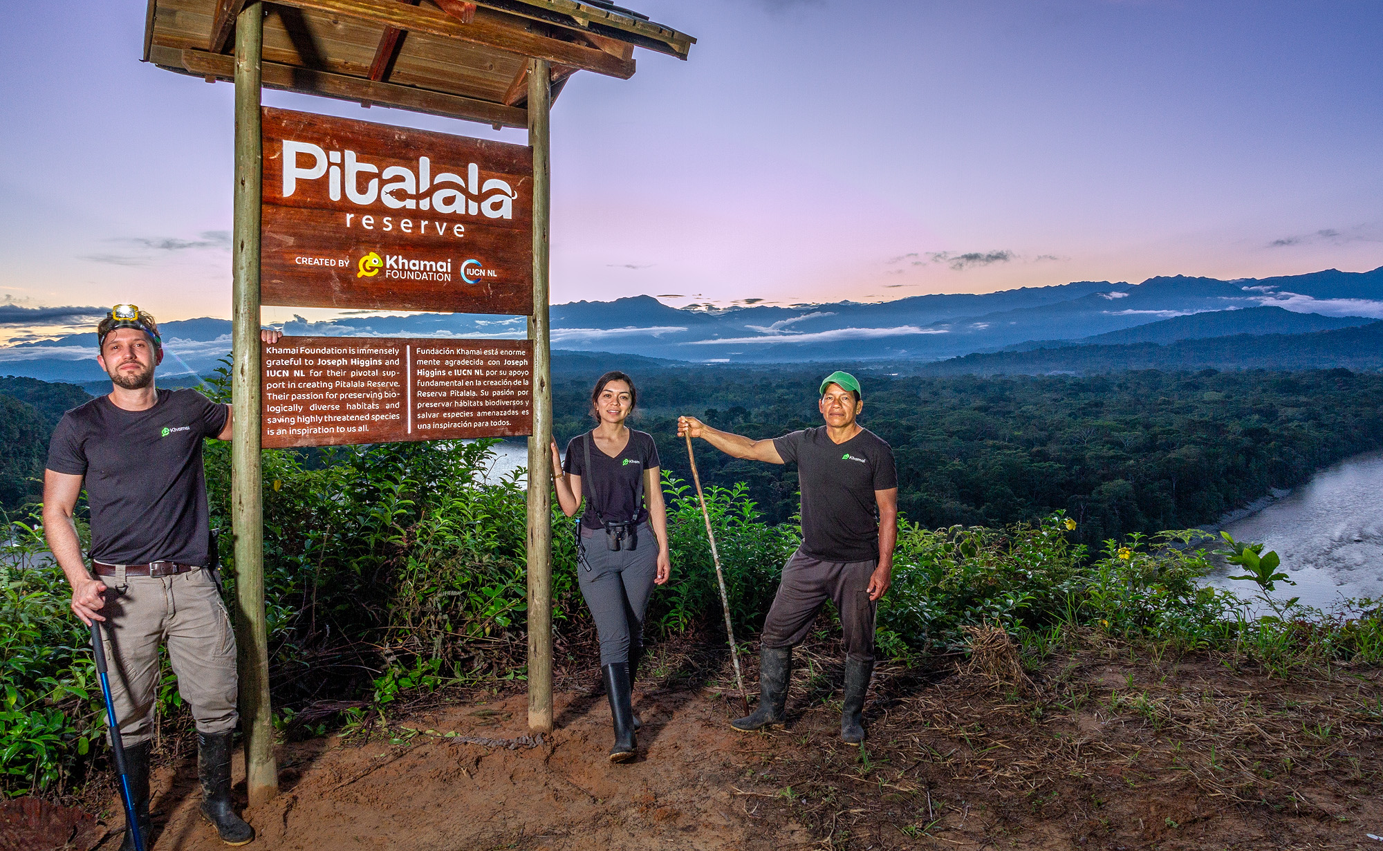 Image showing part of the Khamai Foundation team at Pitalala Reserve