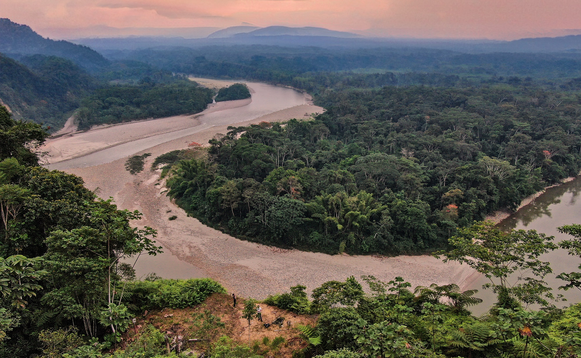 Drone image of the Pitalala Reserve river basin