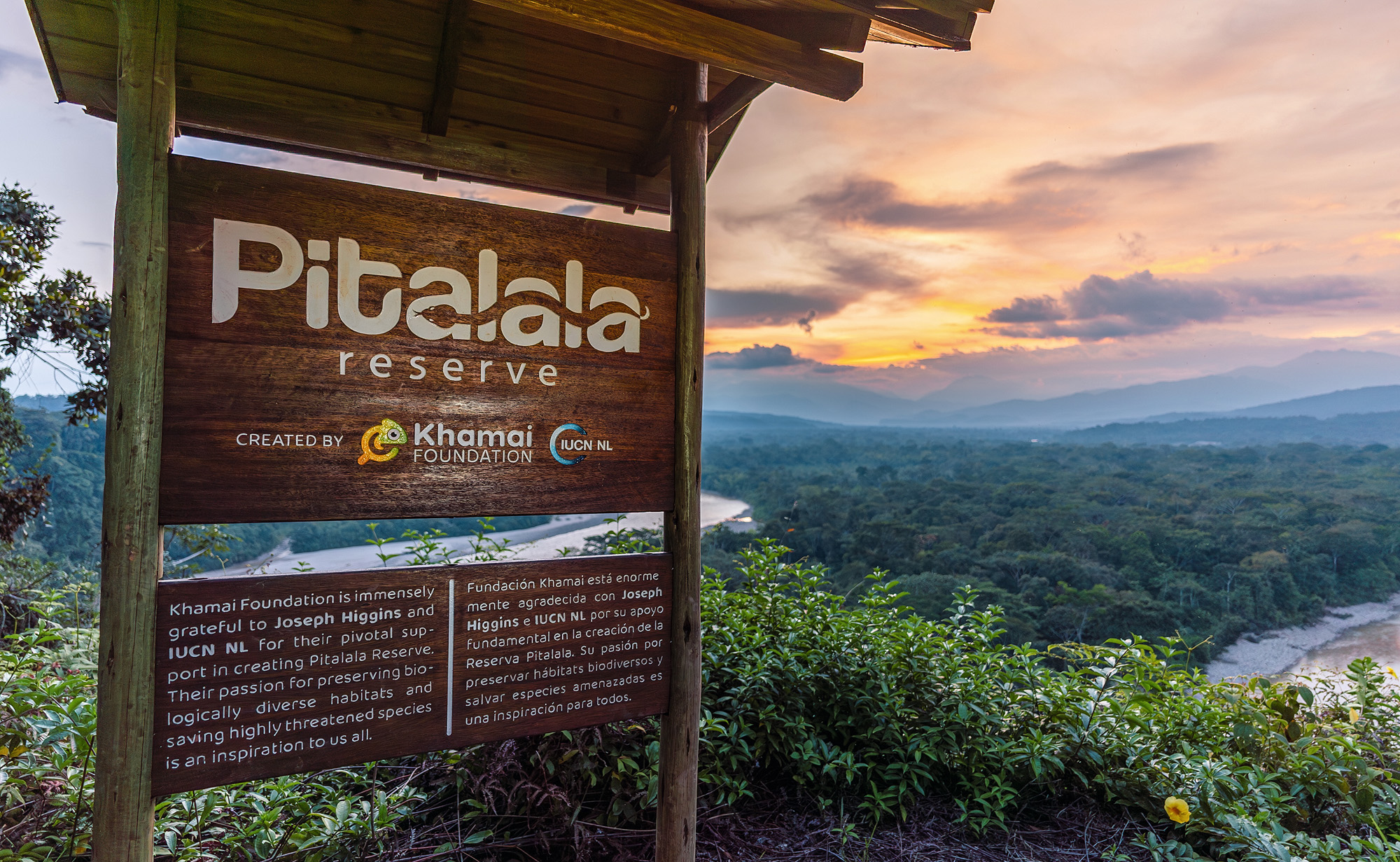 Image showing the wood sign at the Pitalala Reserve