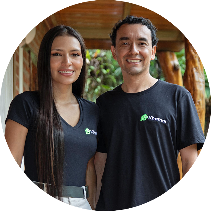Jinneth Acosta and Pedro Bernal